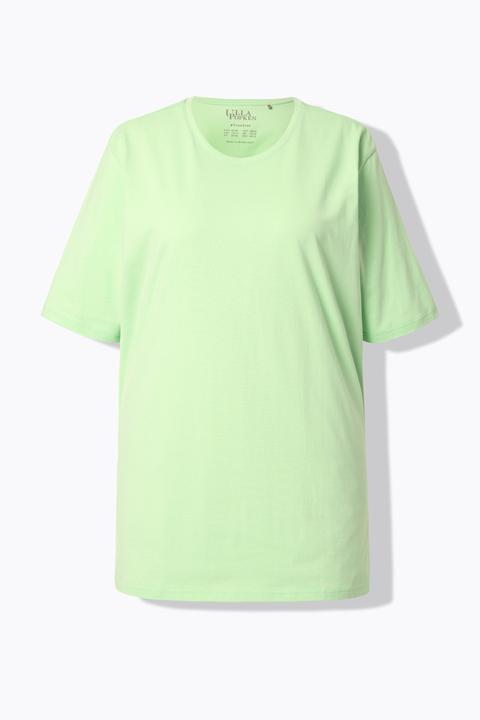 Actual product image Ulla Popken Basic Round Neck Short Sleeve Relaxed Fit Tee (54)