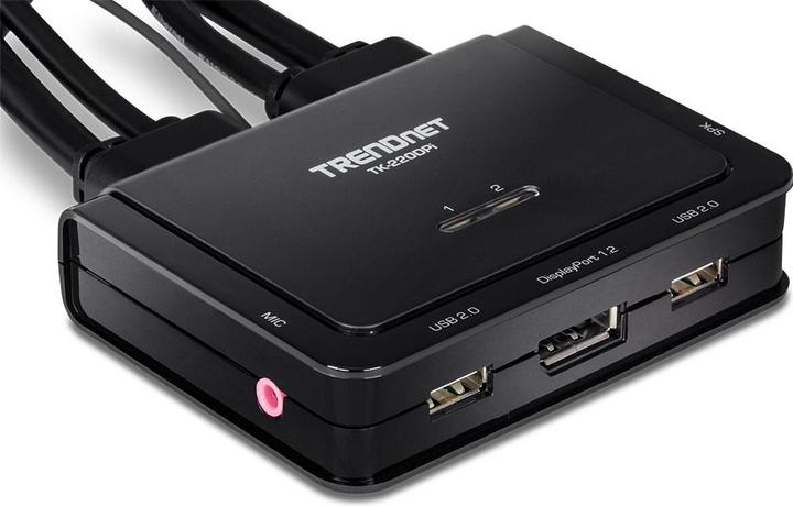 Actual product image Trendnet TK-220DPI Keyboard/Video/Mouse (KVM) Switch Black
