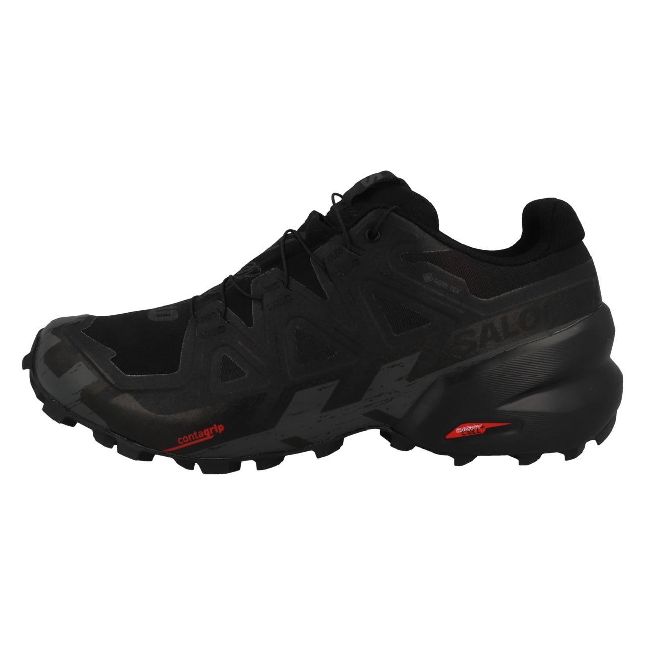 Salomon, Herren, Laufschuhe, Speedcross 6 Gtx - 54385 (49 1/3), Schwarz
