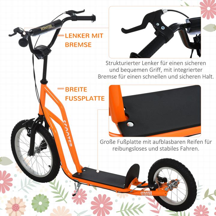 Image du produit Homcom Trottinette avec frein à main