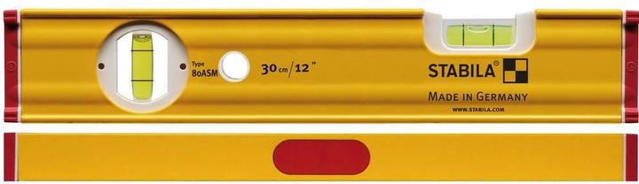 Actual product image Stabila Light metal spirit level Type 80 ASM with magnet 300 mm 0.5 mm/m (30 cm)