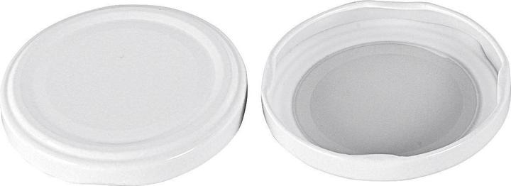 Dosen-Zentrale Couvercle Twist-off résistant à la pasteurisation Ø63mm blanc (6 pcs, 0.04 l)