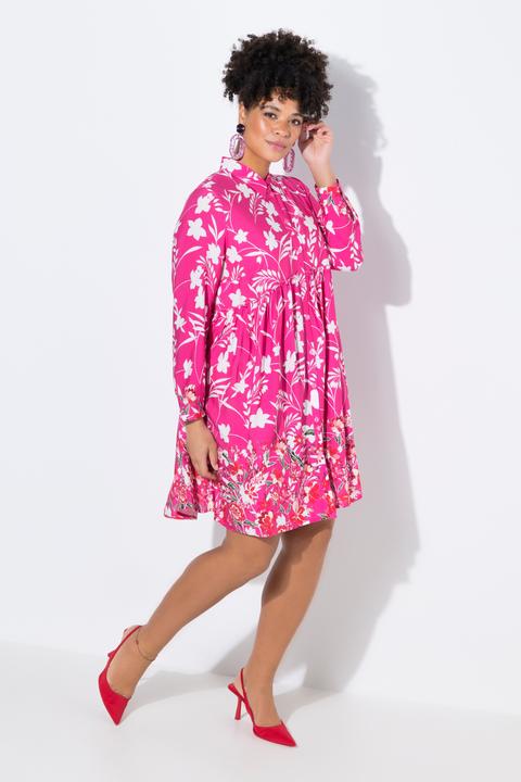 Produktbild Miamoda Bluse, A-Linie, Volant mit Blütenmuster (56)