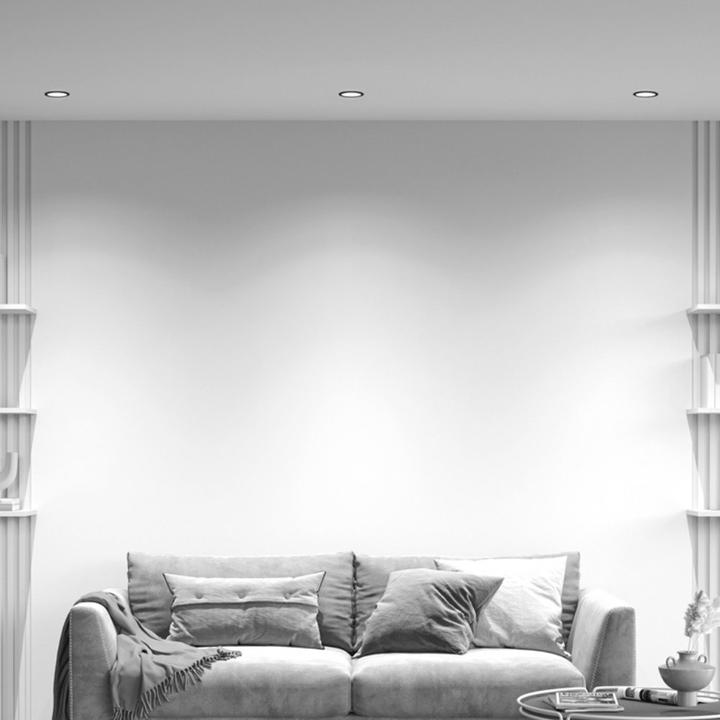 Actual product image Maytoni Yin LED downlight, recessed light 12W dimmable black 90Ra Ø9.8mm warm white (760 lm)