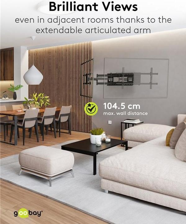 Produktbild Goobay Pro Fullmotion XL (Wand, 90", 80 kg)