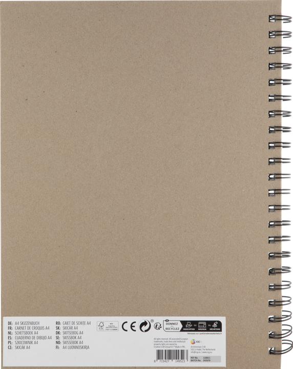 Actual product image Grafix Skizzenbuch A4, 40 Blatt (A4, Plain)