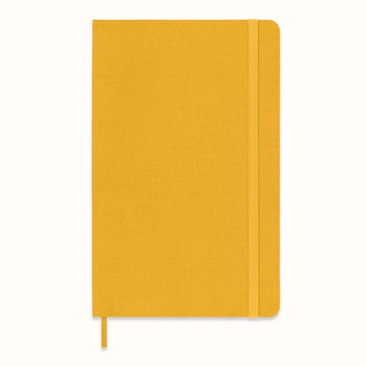 Actual product image Moleskine NB LG lin HC Fabric Oran.Yellow (13 x 21 cm, Lined, Hardcover)