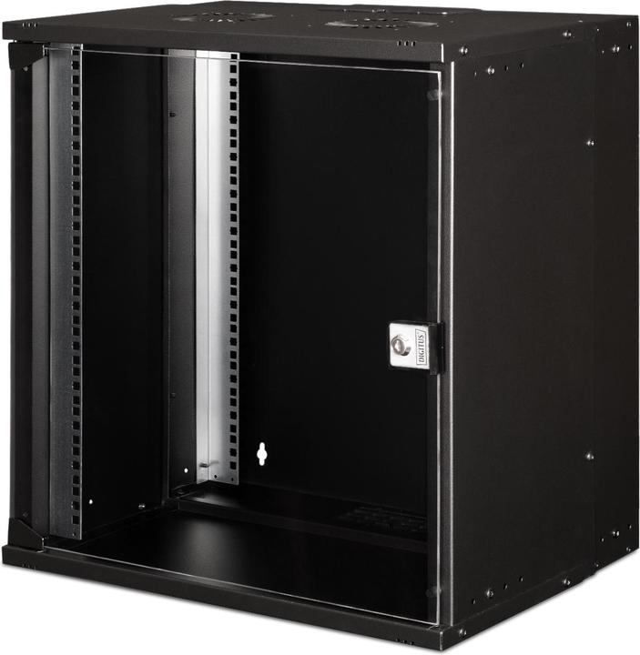Actual product image Digitus 19" 12U wall-mounted housing, SOHO PRO 592 x 540 x 400 mm, black (12 RU, 19 inch rack)