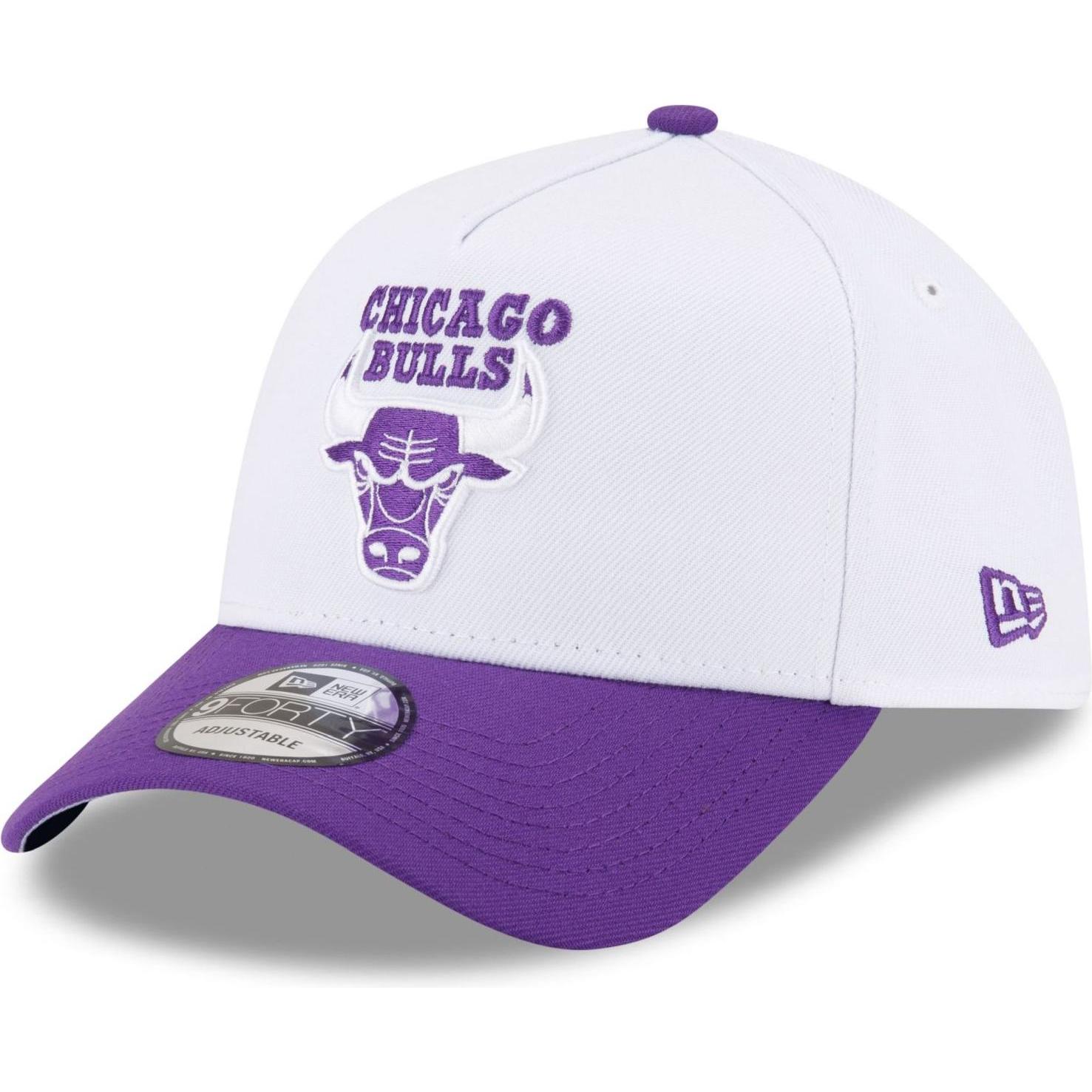 New Era, Herren, Cap, 9Forty A-Frame Snapback Cap - Chicago Bulls Weiss, Weiss