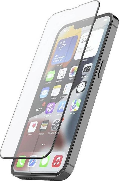 Hama Verre de protection 3D plein écran pour Apple iPhone 14, noir (1 pcs, Apple iPhone 14)