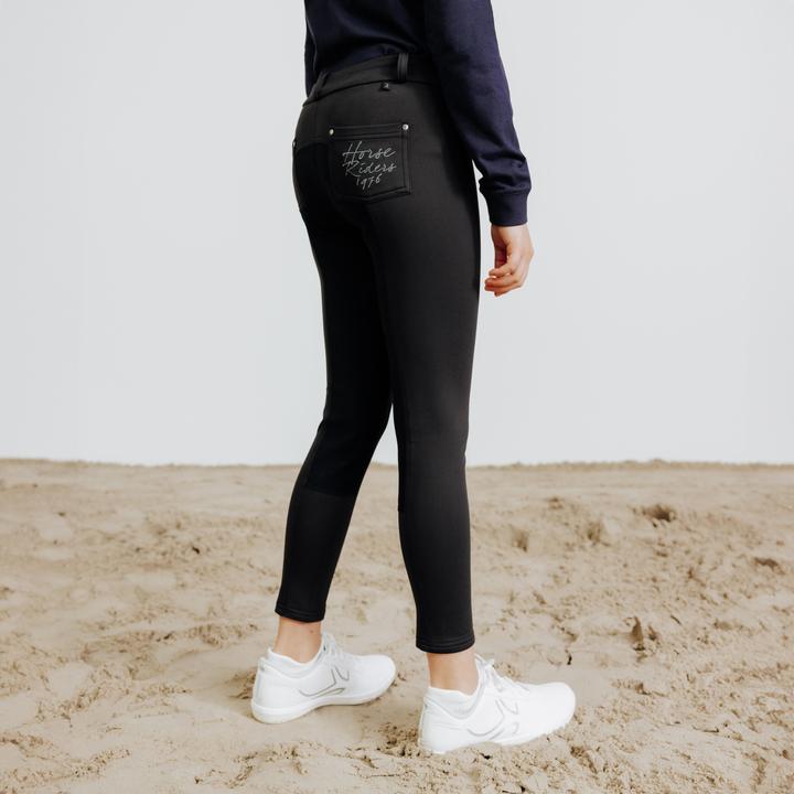 Produktbild Fouganza Kids' Full Seat Horse Riding Warm Jodhpurs 180 - Black (128)