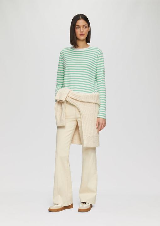 Produktbild S.Oliver T-Shirt Gestreiftes Langarmshirt aus Baumwolljersey (42)