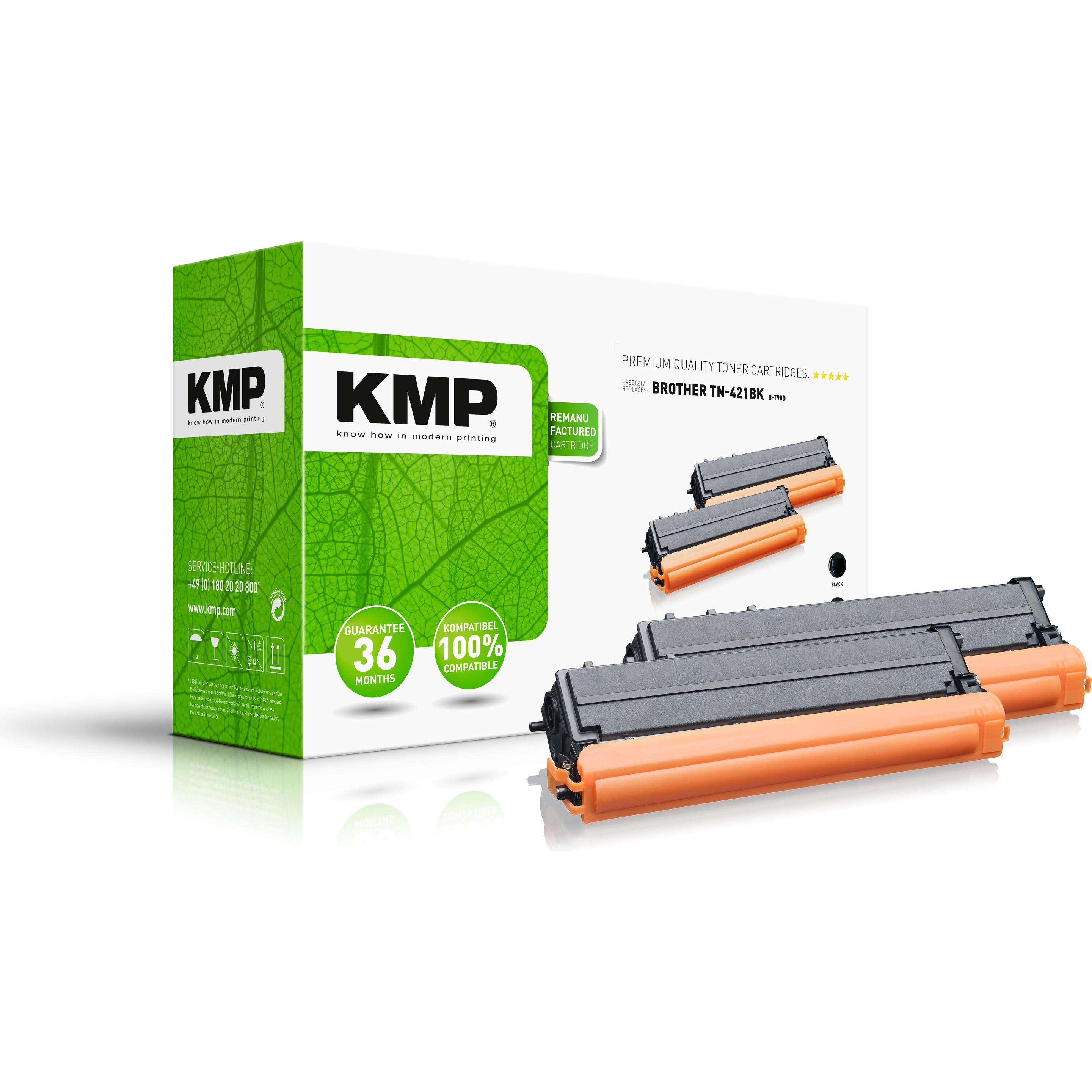 KMP, Toner, DOUBLEPACK B-T98D Tonerkartusche 2 Stück(e) Kompatibel Schwarz (1265,0021) (B)