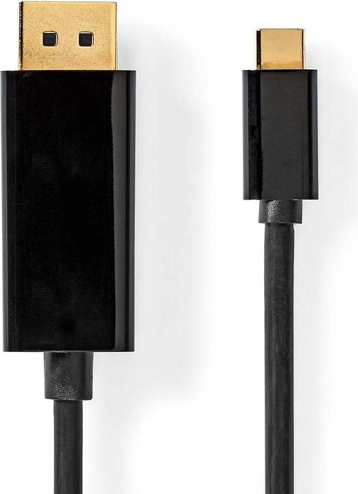Actual product image Nedis USB-C™ Adapter | USB 3.2 Gen 1 | USB-C™ Plug | DisplayPort Plug | 4K@60Hz | 2.00 m | Run (2 m, USB Type C)