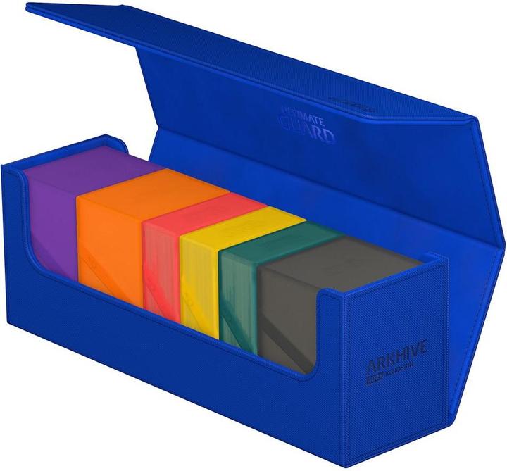 Actual product image Ultimate Guard Card Box XenoSkin Arkhive Monocolor 400+ Blue