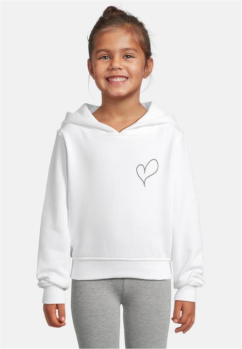 Produktbild Urban Classics Heart Hoody white 110/116 (110, 116)