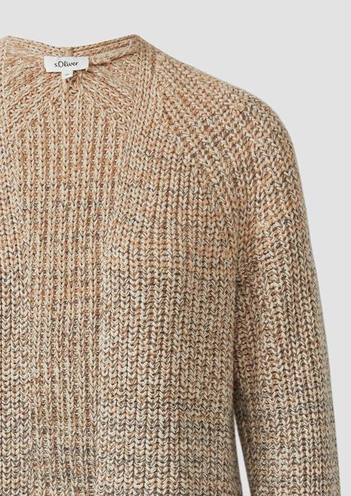 Produktbild s.Oliver Strickjacke Relaxed Fit Strickjacke ohne Verschluss (48)