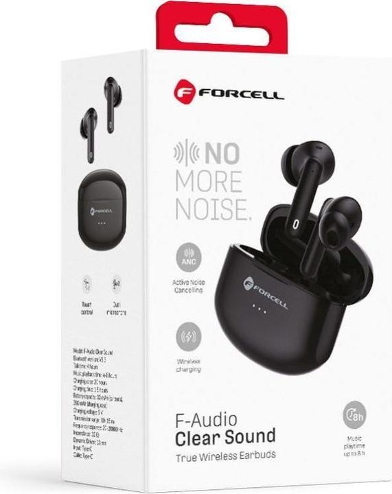Actual product image Forcell TWS-FCL-BK, 8 hours duration (ANC, 8 h, Wireless)