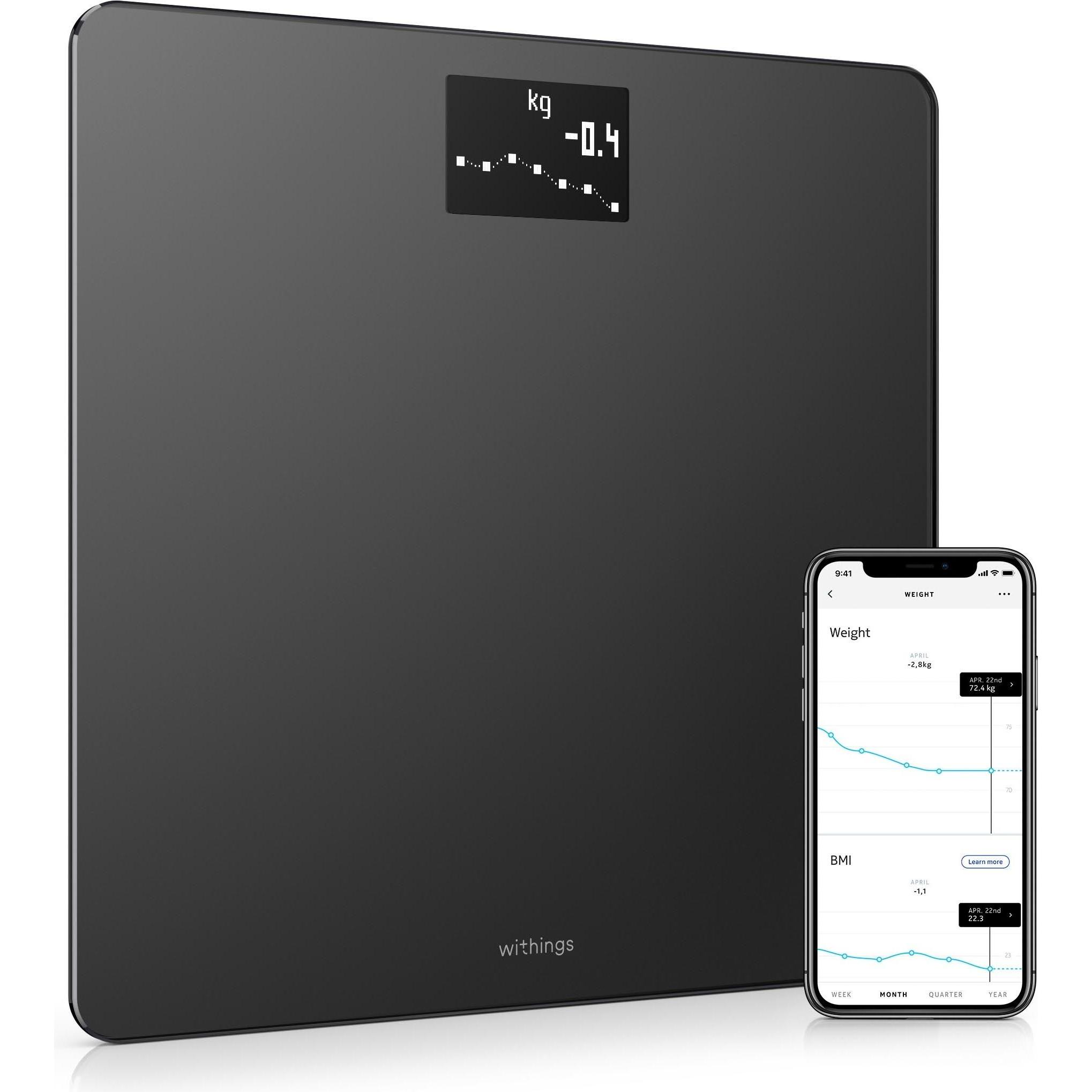 Withings Nero Bilancia Pesapersone, Body (180 Kg)