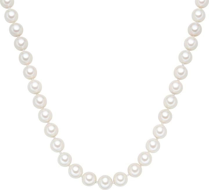 Produktbild Lulu & Jane Damen Messing Muschelkernperle silber 45,0 cm Basiskette + 5,0 cm Verlängerung - 29467 (Messing, 45 - 50 cm)
