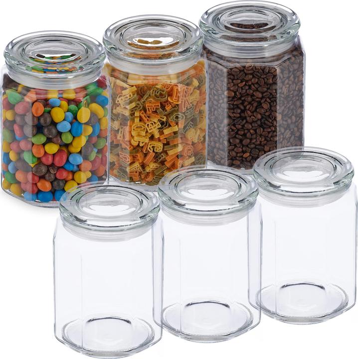 Produktbild Relaxdays 6x Vorratsglas (1.80 l)
