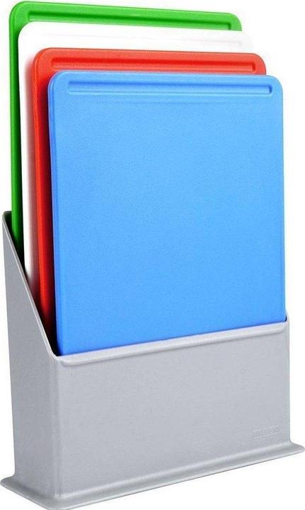 Actual product image Excellent Houseware Cutting Board Set of 4 in Holder