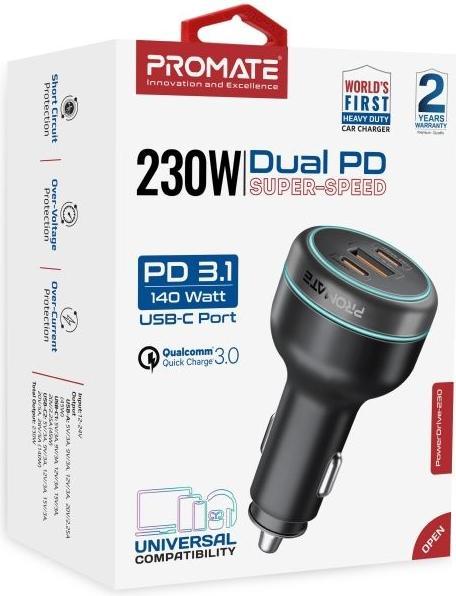 Actual product image ProMate PowerDrive 230Watt USB-C charging adapter