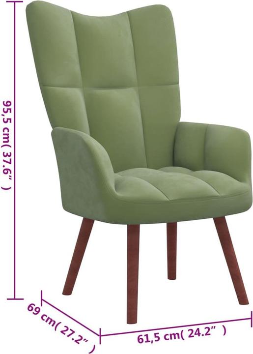 Immagine prodotto vidaXL Relaxsessel mit Hocker