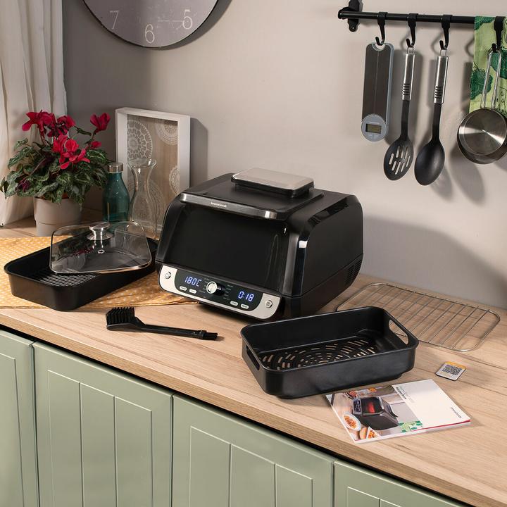 Actual product image InnovaGoods Hot air fryer with grill, accessories and recipe book Fryinn 12-in-1 6000 3400 W 6 L