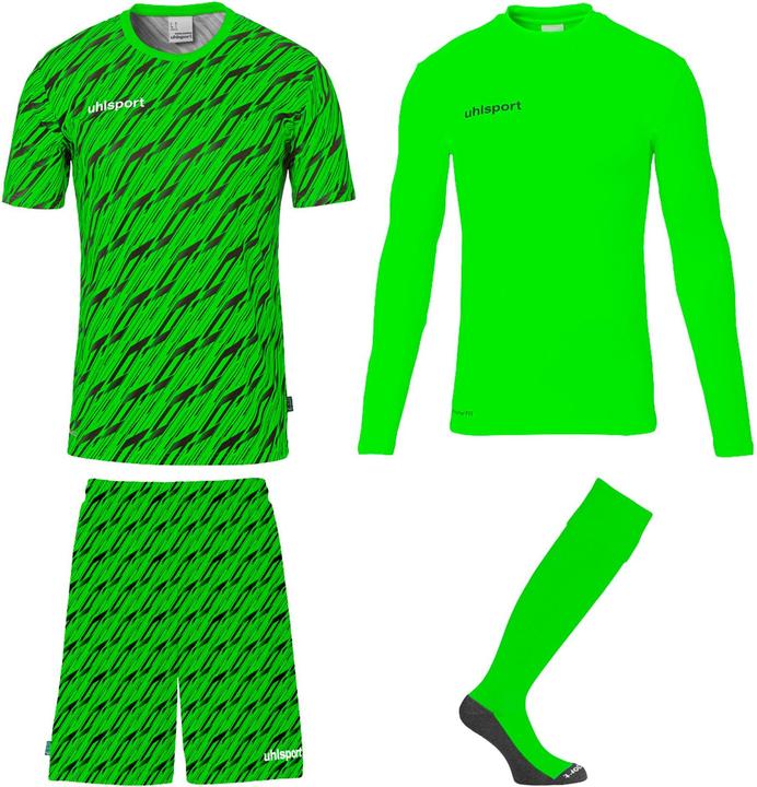 Nero, Nero, Verde fluo, Verde Neon