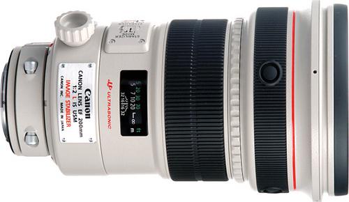 Actual product image Canon EF 200mm f/2L IS USM - Import (Canon EF, full size)