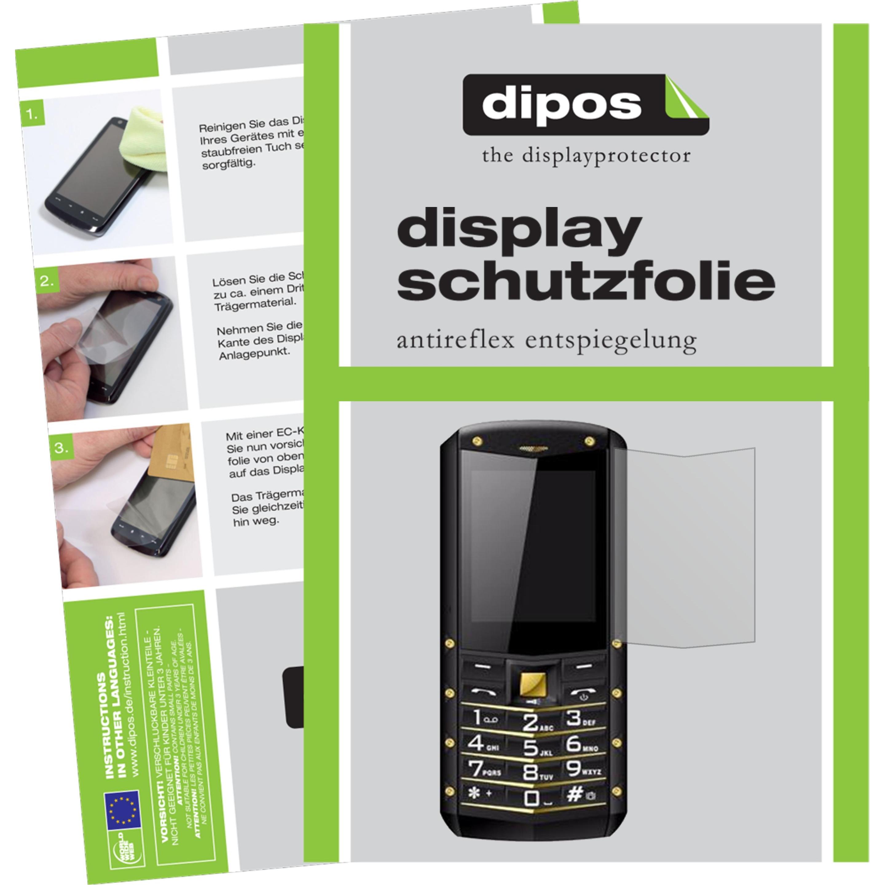 Dipos Displayschutzfolie Antireflex (6 Stück, AGM M2), Smartphone Schutzfolie, Transparent