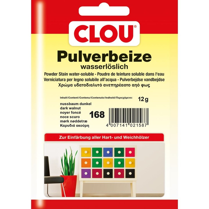 Produktbild Clou Wasserbeize 168 (Nussbaum dunkel)