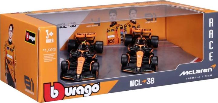 Image du produit Bburago F1 McLaren MCL38 '24 2er-Set 1:43 Modellauto