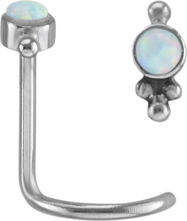 Actual product image Bijouteria Nose piercing (Surgical steel, Synthetic Opal)