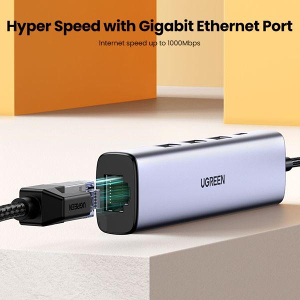 Actual product image Ugreen 5in1 Adapter (USB-A, 5 Ports)