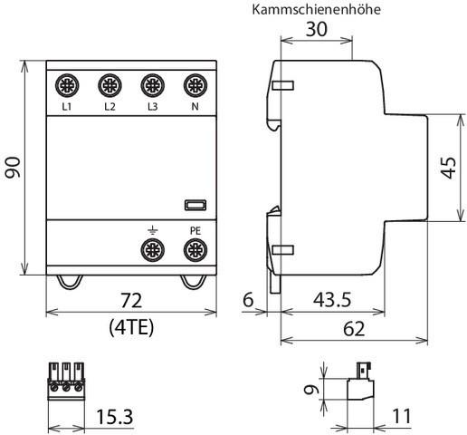 Actual product image Dehn shield DSH TT 255 FM TT/TNS