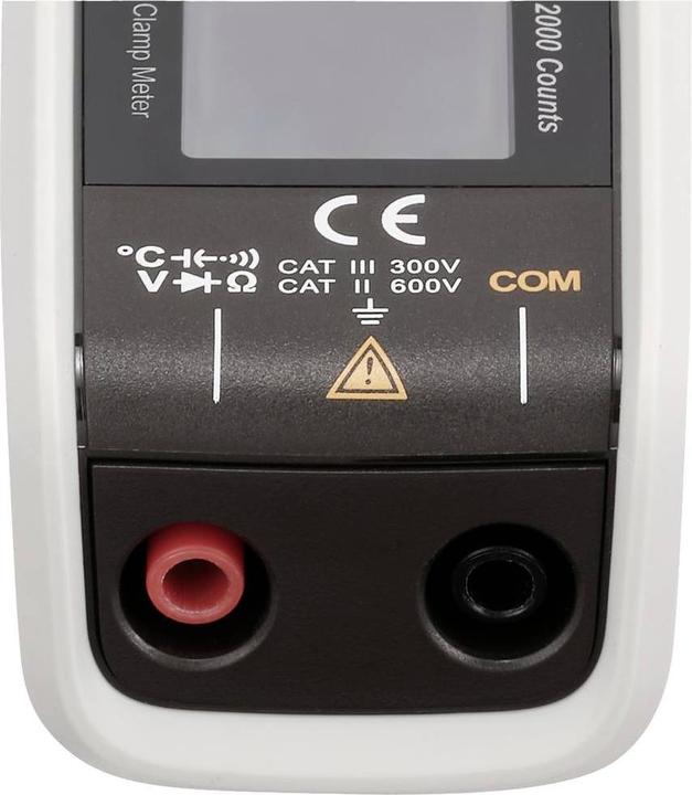 Image du produit Voltcraft VC-331 Pince ampèremétrique CAT II 600 V, CAT III 300V Affichage (Counts) : 2000 (CAT II 600V, CAT III 300V)