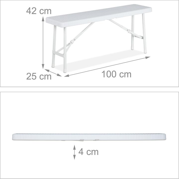 Immagine prodotto Relaxdays Panchine pieghevoli