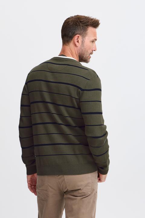 Actual product image FQ1924 FQKYLE reversed strip crewneck neck 21900702 (3XL)