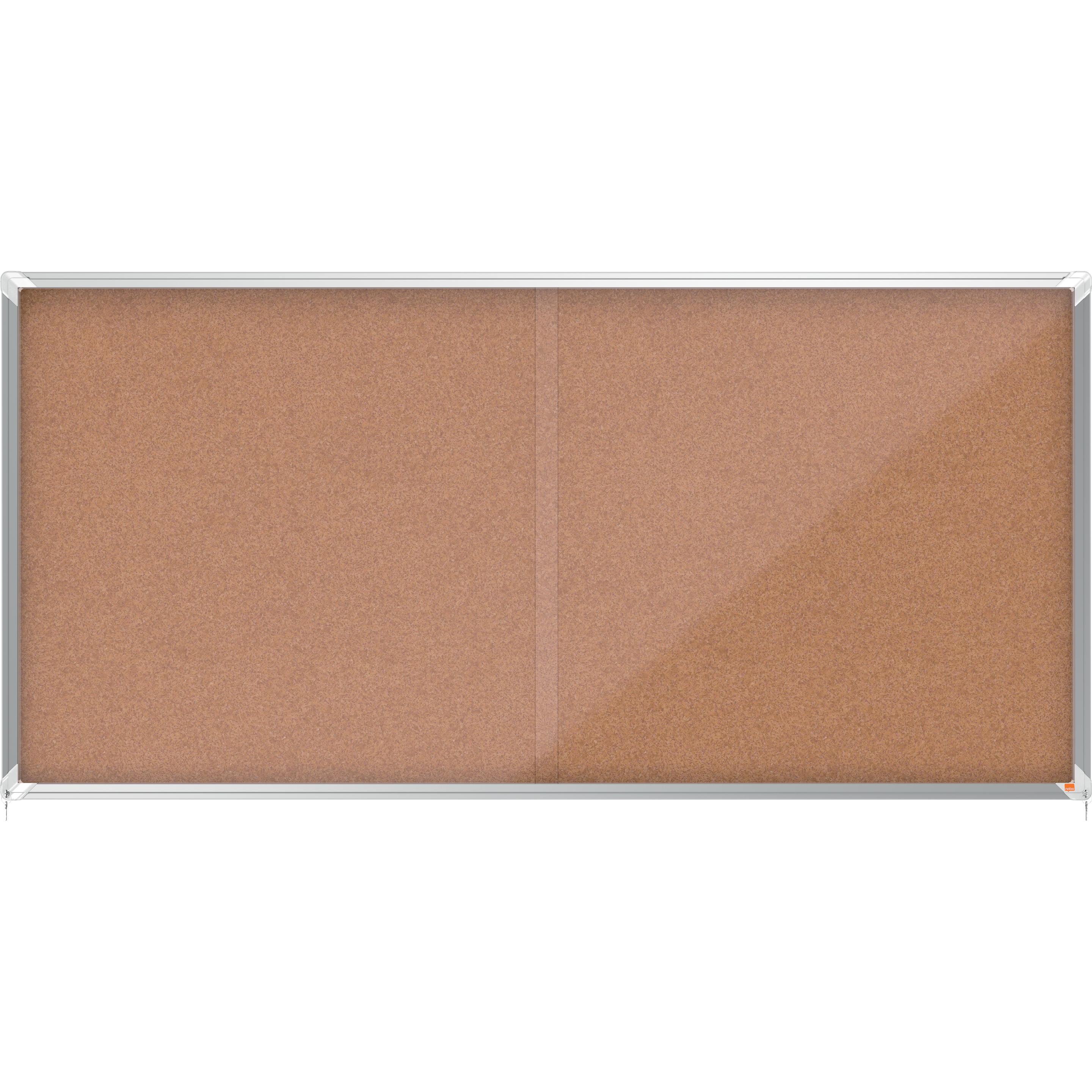 Nobo, Informationsschild, Schaukasten Premium Plus 1915333 Innen Schiebetür 27xA4