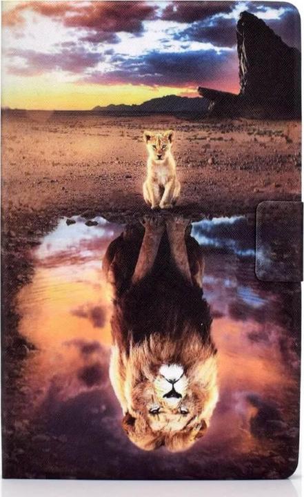 Actual product image Cover-Discount Galaxy Tab A9+ - Tiger protective cover (Galaxy Tab A9+)