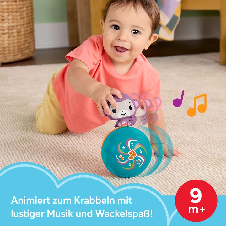 Image du produit Fisher-Price Crawl & Go Monkey (Allemand, Anglais, Danois, Espagnol, Finlandais, Français, Grec, Hongrois, Italien, Néerlandais, Norvégien, Polonais, Portugais, Russe, Slovaque, Suédois, Tchèque, Turc)