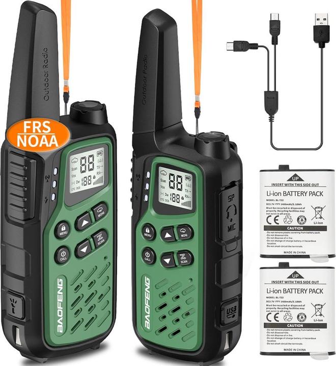 Produktbild Baofeng Walkie-Talkie BF-T25E Grün (10 km)