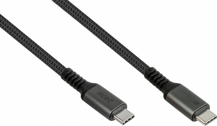 Immagine prodotto Good Connections Cavo di ricarica e dati USB 2.0 240W USB-C da spina a spina antracite 2m (2 m, USB 2.0, 240 W)