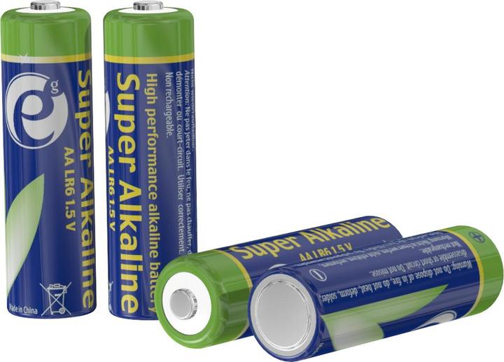 Actual product image Gembird EG-BA-AA4-01 - Disposable battery - AA - Alkaline - 1.5 V - 4 piece(s) (4 pcs., AA, 2900 mAh)