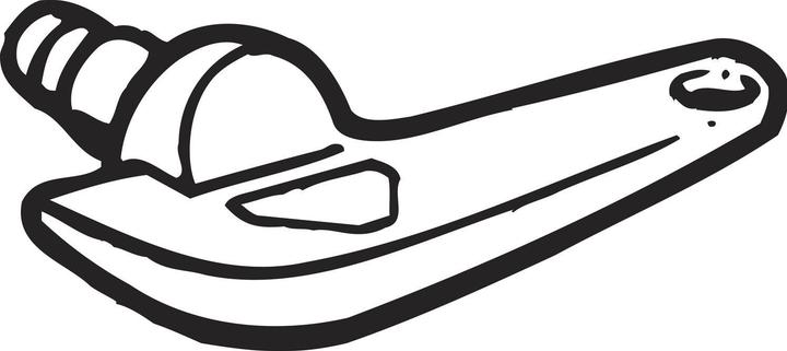 Actual product image Roto Socket spanner for turnstile standard screw-on white (Door set)