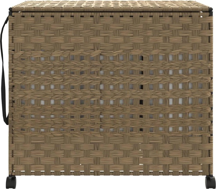 Immagine prodotto VidaXL Cesto portabiancheria con rotelle 66x35x60 cm in rattan,Materiale: rattan