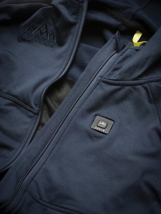 Actual product image Heat Experience HeatX Heated Anyday Ziphood Womens XL Navy/Blue (XL)