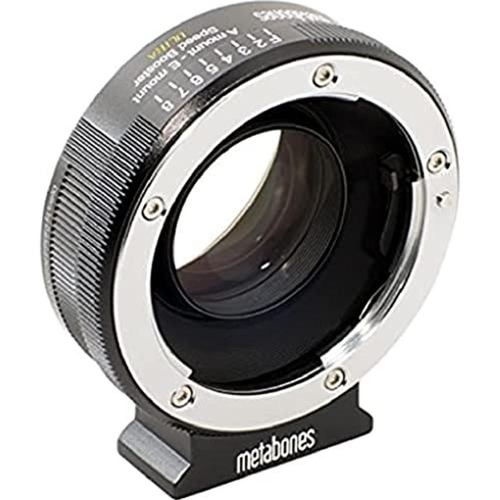 Metabones Sony Alpha – Sony E Mount, Adattatore per obiettivi, Nero, Argento